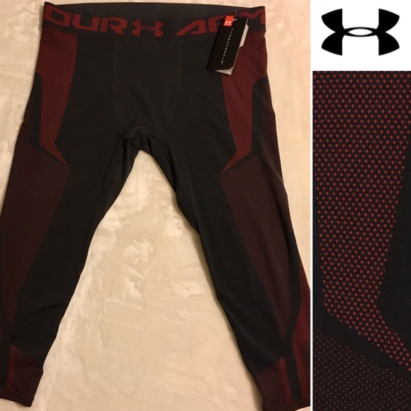 Under Armour Other - NWT UA Threadborne heatgear red gray compression